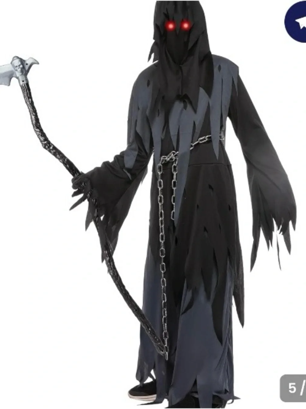 NWT Spooktacular Creations Grim Reaper Costume Child Medium 8-10 New In Package